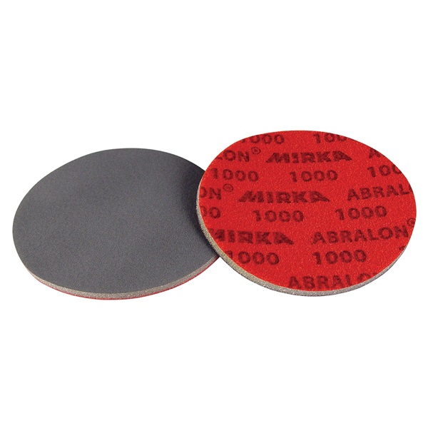 Mirka Abralon 6" Dia Hook & Loop Foam-Center Sanding Discs